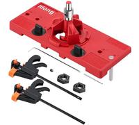 Idong Dima para agujeros de bolsillo de 35 mm, juego de guías de bisagra de taladro oculto de taza, serie de agujeros para herramientas de carpintería, plantilla de bisagras para instalación de