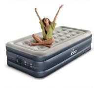 iDOO Cama Hinchable, Colchón Hinchable con Bomba de inflado incorporada.Rápido inflado/desinflado en Tan Solo 3 Minutos.para el hogar,Viajes Camping.Medidas:99x188x38cm.Peso máximo:250Kg(Sencillo)