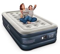 iDOO Colchón Hinchable, Cama Hinchable con Bomba de inflado incorporada.Rápido inflado/desinflado en Tan Solo 3 Minutos.para el hogar,Viajes Camping.Medidas:99x190x46cm.Peso máximo:250Kg(Sencillo)