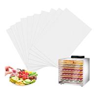 Idota 10 láminas deshidratadoras para máquinas deshidratadoras, 38,5 x 28,5 cm, antiadherente, reutilizables, hojas de deshidratador de silicona para deshidratadoras rectangulares/redondas
