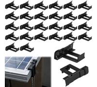 Idota 28 clips de drenaje de agua para panel solar, 30 mm, clips de drenaje de agua, módulos PV, clip de eliminación de lodos, accesorios solares de alta y baja temperatura para disipar el agua de