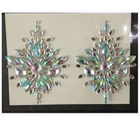 IDOTSEZU Pegatinas Sombras de Ojos Pegatina Tatuaje Temporal Cara Cofre Joyas Cristal Gemas Festival Partido Pegatinas Pegatinas Sombra de Ojos Pegatina(8)