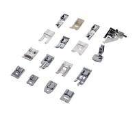 idovy ® - Kit de 16 Prensatelas Universales Snap-On para Máquinas de Coser Alfa, Singer, Brother, Janome, Elna, Juki y Lidl.