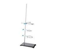 idqwsswt Base de Hierro educativa para química, Equipo Que apoya la experimentación estudiantil y Mejora el Aprendizaje de Ciencias. Base de Hierro para, Plata, 40cm