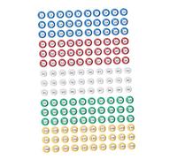idqwsswt Bolas de Bingo para rifa, Bolas con números, fácil Lectura, Ventanas, numeradas, Eventos y reuniones, inventario de supermercado, rifa, Multicolor,