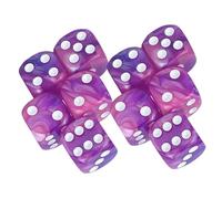 idqwsswt Dados acrílicos duraderos para Juegos de, Accesorios de, Estilo B | dados, juegos de matemáticas, de rol de , de cartas, D6, D8, D10 y D4, regalos para fiestas.