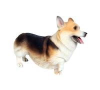 idqwsswt de Perro Corgi en Miniatura, Realista de,marrón,16x5x10.5cm | coleccionable para fiestas infantiles o accesorios de coche, figuras realistas, juguetes educativos, manualidades.
