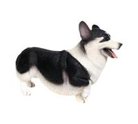 idqwsswt de Perro Corgi en Miniatura, Realista de,Negro,16x5x10.5cm | coleccionable para fiestas infantiles o accesorios de coche, figuras realistas, juguetes educativos, manualidades.