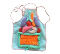 idqwsswt Delantal de Aprendizaje para niños con Experiencia en órganos 3D Que fomenta la participación Activa en la comprensión de los órganos internos y , Rosa , 30.8 x 35.7 cm
