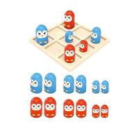 idqwsswt Desarrolla la Memoria, Juego de Damas Interactivo Divertido, Rompecabezas educativos, Juego de de Estrategia para Interiores y Exteriores, ajedrez de, pingüino, Tablero 12x12cm