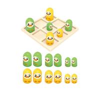 idqwsswt Desarrolla la Memoria, Juego de Damas Interactivo Divertido, Rompecabezas educativos, Juego de de Estrategia para Interiores y Exteriores, ajedrez de, Pato, Tablero 12x12cm