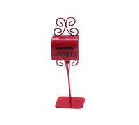 idqwsswt El buzón para Muebles de casa de muñecas en Miniatura realza Cualquier casa de Juguete, creando una Experiencia mágica, añadiendo Encanto y , Rojo , 3.5 x 2.5 x 12. cm