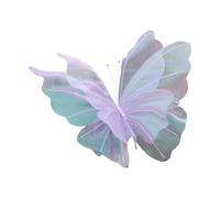 idqwsswt Encantadora decoración de pared con mariposas. Suministros de decoración para bodas que transforman el espacio con elementos visuales llamativos. , Violeta , 50cm