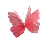 idqwsswt Encantadora decoración de pared con mariposas. Suministros de decoración para bodas que transforman el espacio con elementos visuales llamativos. , Rojo , 50cm