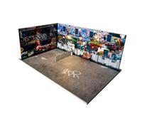 idqwsswt Escena de estacionamiento de Autos Multiusos a Escala 1/64 Que exhibe Impresionantes Colecciones de vehículos y Ofrece un Atractivo Visual Diseños