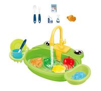 idqwsswt Juguetes de Cocina duraderos para niños con para Sistema de circulación de Agua, Juego de simulación de Dibujos Animados para niños, Fregadero de