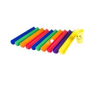 idqwsswt Para Carrera de Equipos cooperativa Divertida y Atractiva, desafío de tuberías, Que promueve la coordinación en el Trabajo en Equipo, Aprendizaje, 10 Half Pipes