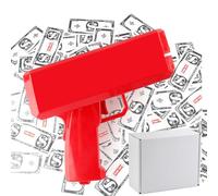 idqwsswt rociadora de Dinero de utilería Billetes dólar realistas Fiestas Bodas Celebraciones Dinero con utilería Navidad Novela Juguete rociador Bodas Dólar, Rojo