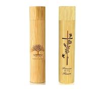 idqwsswt Urna Grande para Mascota Adulta, Biodegradable, de bambú, de 2 x 9 Pulgadas, Apta para Humanos, con diseño árbol la Vida en Forma Cruz para Mascota Querida.