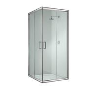 Idralite Box Mampara de Ducha Cuadrado 75x75 H185 Transparente 6mm Mod. Alabama