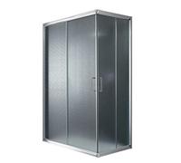Idralite Box Mampara de Ducha Rectangular 70x100 H198 Impreso C 6mm Mod. Alabama