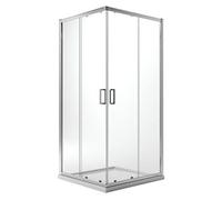 Idralite Box Mampara de Ducha Rectangular 75x100 H198 Transparente 6mm Mod. Ready