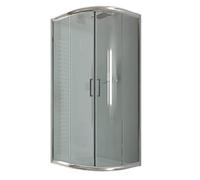 Idralite Box Mampara de Ducha Semicircular 80x80 H185 Transparente 6mm Mod. Alabama