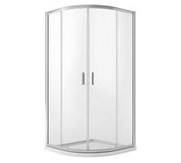 Idralite Box Mampara de Ducha Semicircular 90x90 H198 Transparente 6mm Mod. Ready