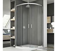 Idralite Mampara de Ducha semicircular 90x90 CM H185 Impreso Mod. Junior