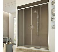 Idralite Puerta de Ducha 120CM H185 Impreso Mod. Replay 2 Hojas