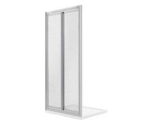 Idralite Puerta de Ducha 70CM H185 Cristal Impreso C Apertura a Saloon con Doble Puerta batiente Mod. Clint