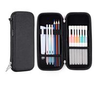 iDream365 Upgraded Hard Pencil Case Box for Audlts,Durable Pen Carrying Case with Zipper-Black …