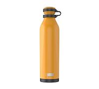 IDRINK® - b-evo Botella térmica revolucionaria, 3 paredes, botella de acero inoxidable con doble tapón, 500 ml (MANTEGNA)