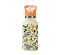 IDRINK® - Botella térmica revolucionaria, 2 paredes, botella de acero inoxidable capacidad 350 ml KIDS (ANIMALS)