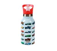 IDRINK® - Botella térmica revolucionaria, 2 paredes, botella de acero inoxidable capacidad 350 ml KIDS (CARS)