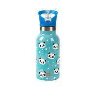 IDRINK® - Botella térmica revolucionaria, 2 paredes, botella de acero inoxidable capacidad 350 ml KIDS (PANDA)