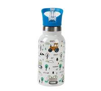 IDRINK® - Botella térmica revolucionaria, 2 paredes, botella de acero inoxidable capacidad 350 ml KIDS (TRUCK)