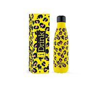 IDRINK® - Revolucionaria botella térmica, de 2 paredes, de acero inoxidable PRECIO DE FIN DE SERIE, LEOPARD 500 ML