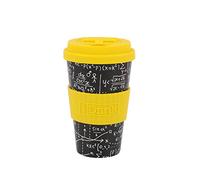 IDRINK® - Taza RPET 435 ML IDRINK®- Taza de café de RPET con tapa de silicona de apertura, fácil de llevar Taza de 435 ml para llevar de plástico reciclado 8,7 x 8,7 x 15 cm ergonómica 435 ml (MATH)