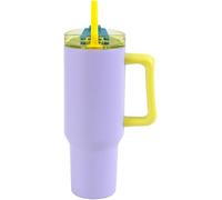 IDRINK - Vaso botella térmica de viaje, 1,2 litros con mango y pajita