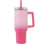 IDRINK - Vaso botella térmica de viaje, 1,2 litros con mango y pajita