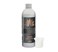 Idro Bath Exotic Fragancia Aromática Concentrada para Spa + Vaso Dosificador Graduado, Notas de Coco y Vainilla, para Spa y Bañera de Hidromasaje - 250 ml