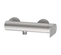 Idro bric Miscelador de Ducha Externo de Pared SOLAR Acero Cepillado Plata