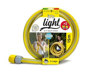 Idroeasy Armadillo Kink Kong 15 metros, Manguera Jardín de Riego Anti Torsión, Canal de Riego de Jardín de Agua Anti Nudo