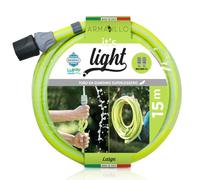 Idroeasy Armadillo Super-liviana 15 metros, Manguera Jardín de Riego Anti Torsión, Canal de Riego de Jardín de Agua Anti Nudo