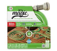 Idroeasy 30 Metros - Manguera Extensible Magic Soft de 5/8" (15 mm) Manguera Jardín de Riego Anti Torsión, Canal de Riego de Jardín de Agua Anti Nudo