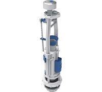 Idrospania modelo Palma, descargador doble con pulsador mecánico, sistema antivandálico y tornillos de fijación