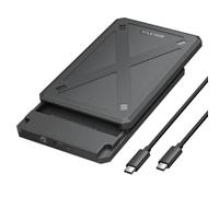 iDsonix Caja Disco Duro 2.5 USB C 3.1, 6Gbps Carcasa Disco Duro para SATA I/II/III 7mm/9.5mm SSD HDD con Cable USB, Sopporta UASP, No Requiere Herramientas Negro(PW25-1C3)