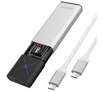iDsonix Carcasa SSD M.2 NVMe PCIe Adaptador[Sin Herramientas][Aluminio], 10Gbps Caja SSD USB 3.2 Gen2 con UASP&Trim, Compatible con M/B+M Key Samsung Crucial WD