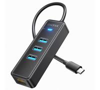 iDsonix USB-C Hub Adaptador Ethernet con 3.0 5Gbps y Gigabit LAN para MacBook Pro/Air, iPad Pro/Air, Windows, Surface Pro, Linux